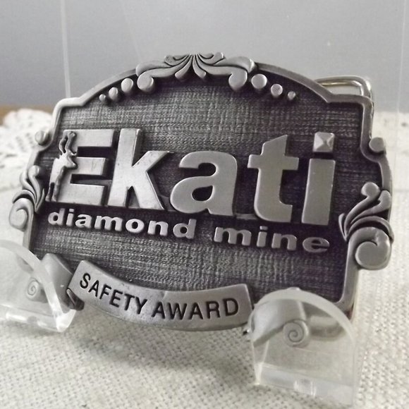 Ekati Diamond Mine Safety Award Belt Buckle - Picture 2 of 7
